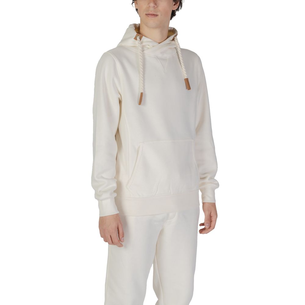 Hanorac cu glugă din bumbac crem Hydra Clothing