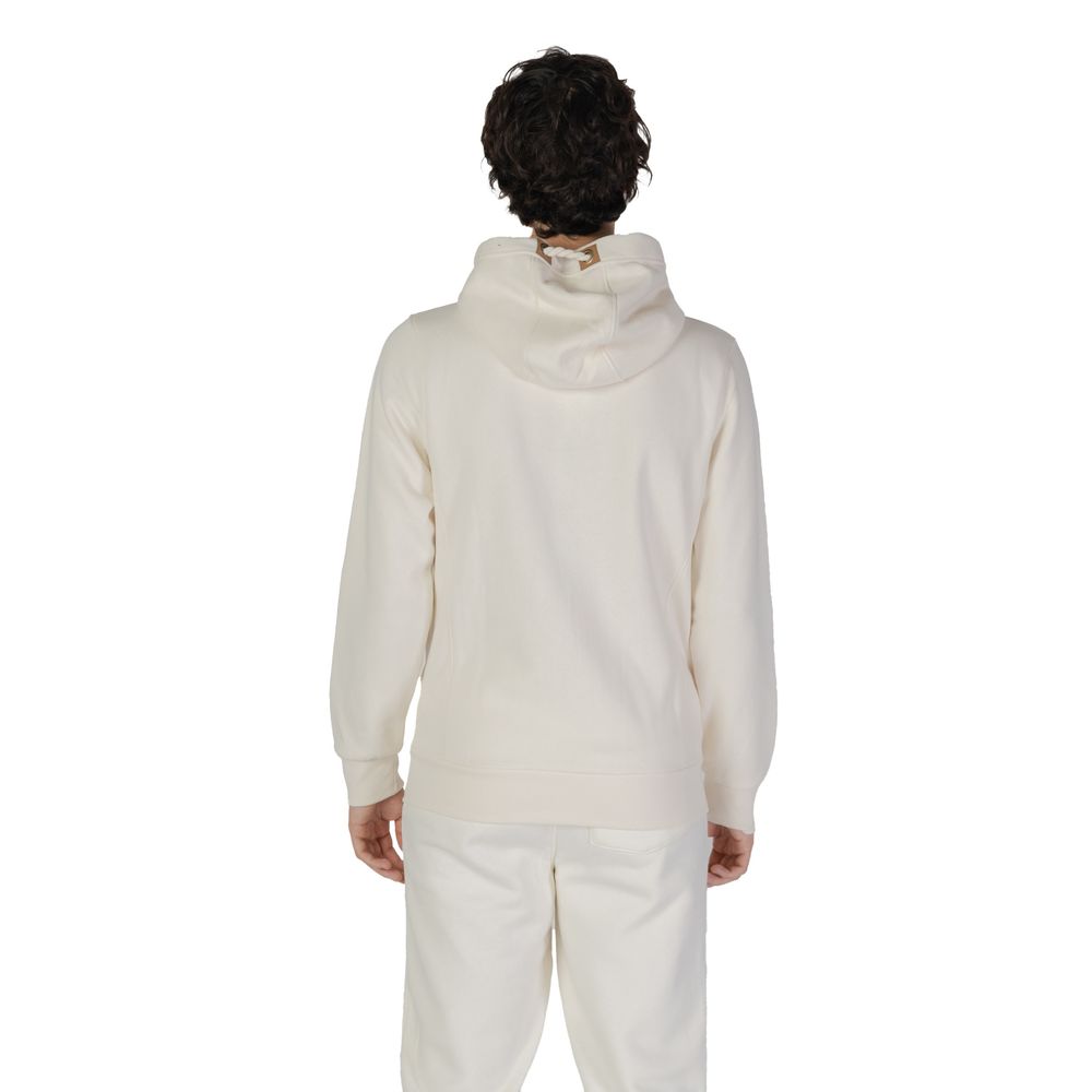 Hanorac cu glugă din bumbac crem Hydra Clothing