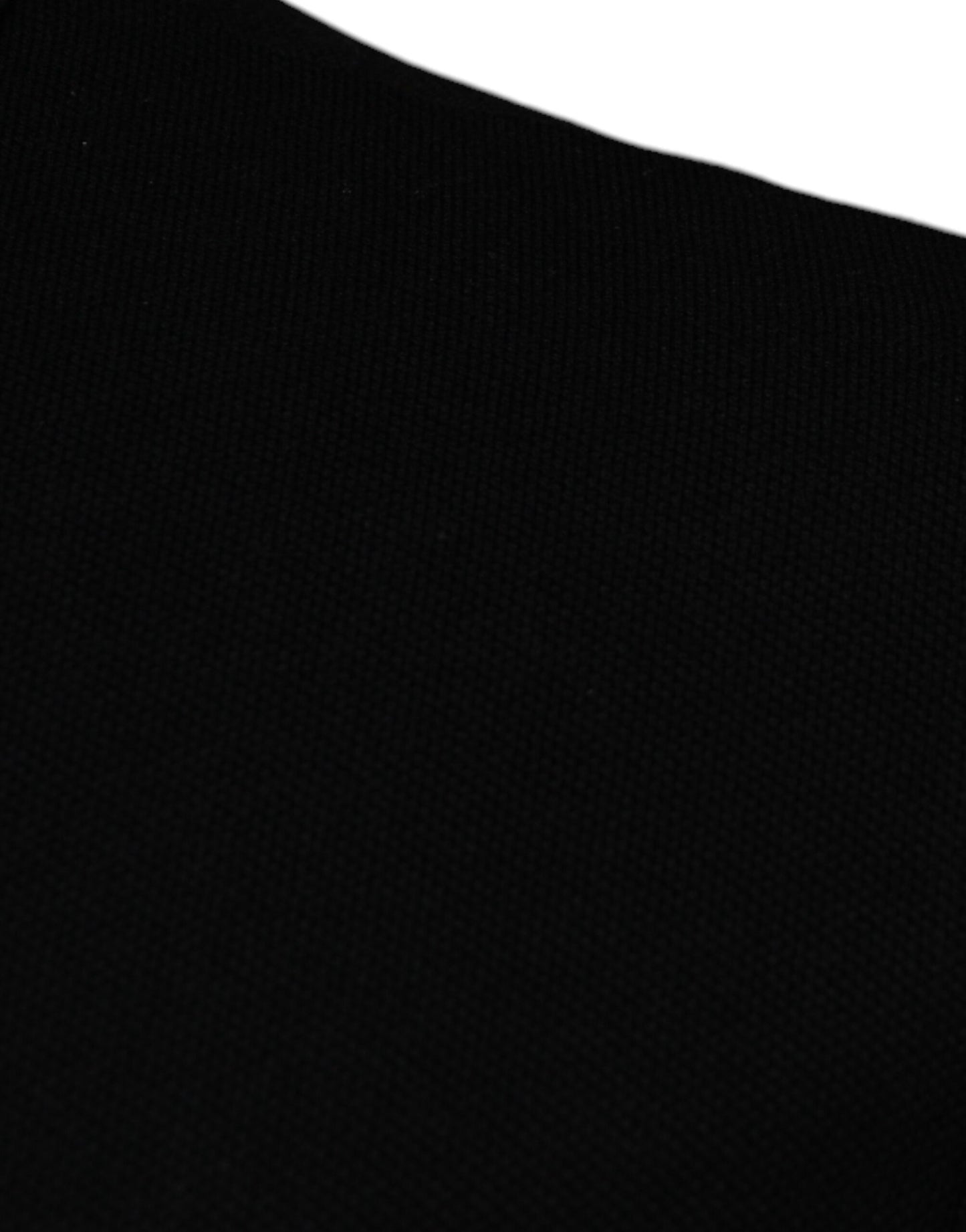 Tricou Versace Polo negru cu guler și mânecă scurtă din viscoză