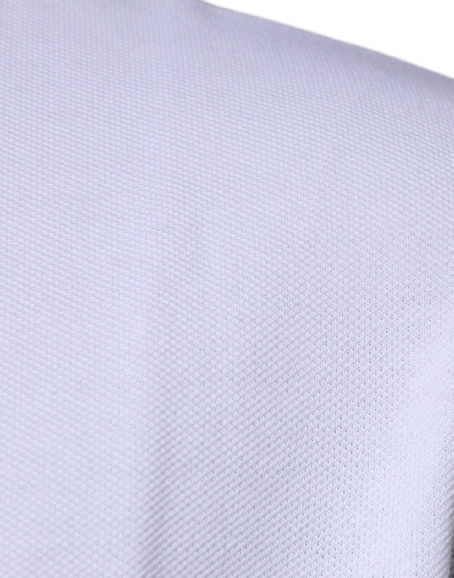 Tricou polo cu mânecă scurtă pentru bărbați, din viscoză albă, cu guler, Versace
