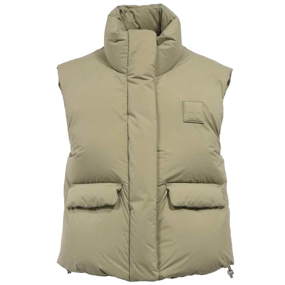 Vestă Moose Knuckles verde din nailon pentru femei