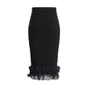 Self-Portrait Lace detail Midi Skirt