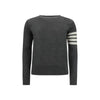 Thom Browne Gray Fleece Wool Sweatshirt