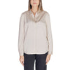Vila Clothes Gold Polyester Shirt