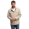 People Of Shibuya Beige Cotton Men Jacket