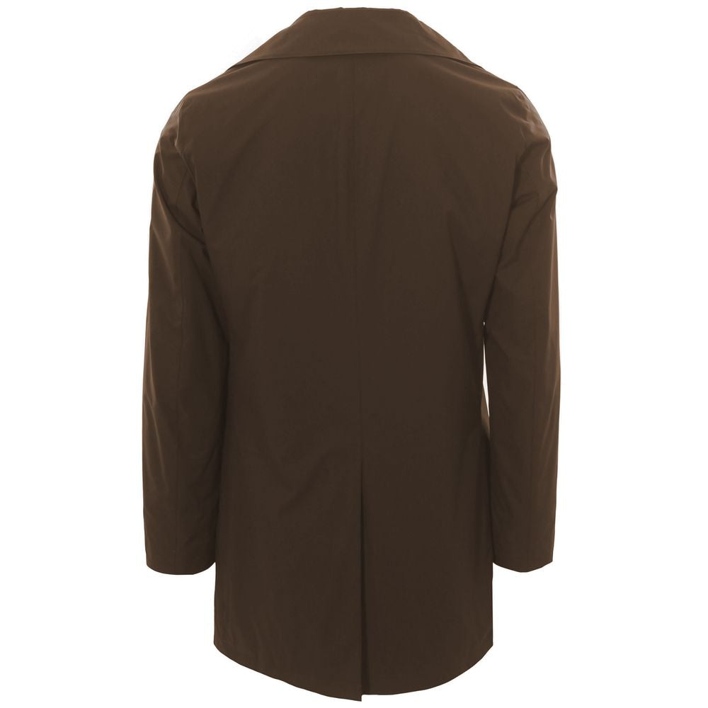 People Of Shibuya Brown Recycled Polyester Men Jacket