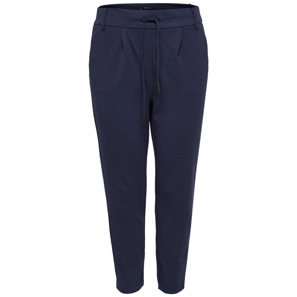 Only Blue Viscose Casual Pants