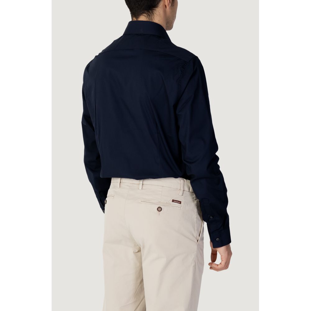 Cămașă albastră din bumbac Calvin Klein