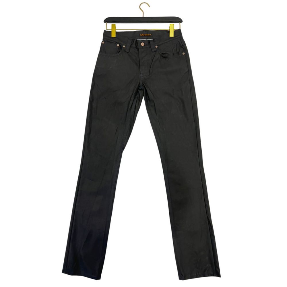 Blugi negri din bumbac pentru bărbați Nudie Jeans
