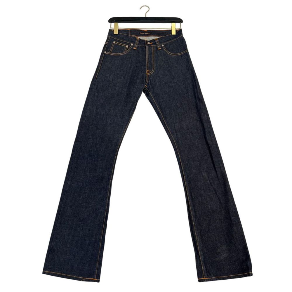 Blugi albaștri din bumbac pentru bărbați Nudie Jeans