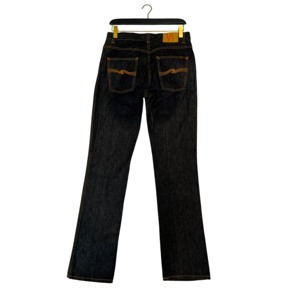 Blugi negri din bumbac pentru bărbați Nudie Jeans