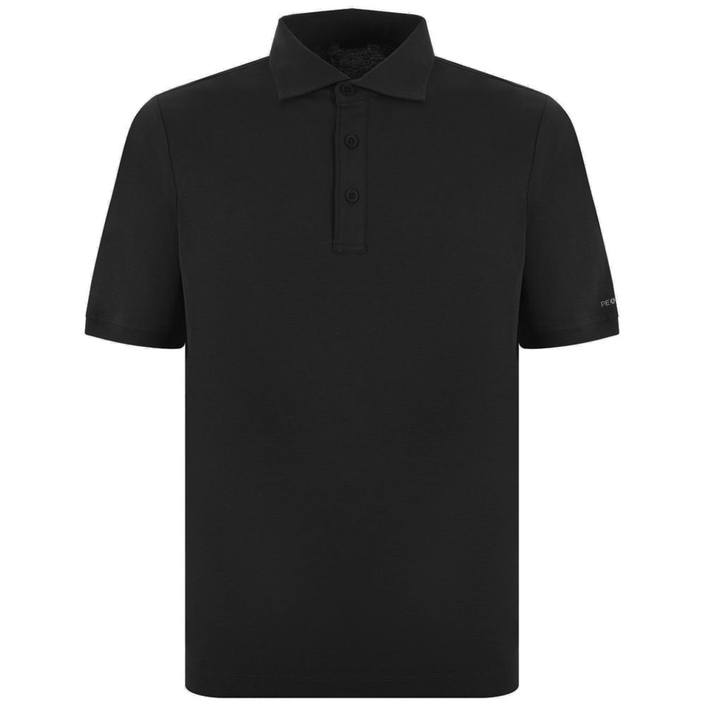 Tricou polo negru din bumbac People Of Shibuya