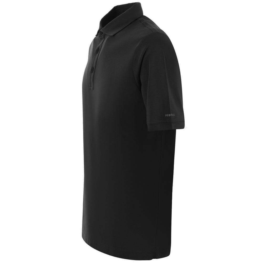 Tricou polo negru din bumbac People Of Shibuya