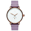 MVMT Purple Leather Dress Watch
