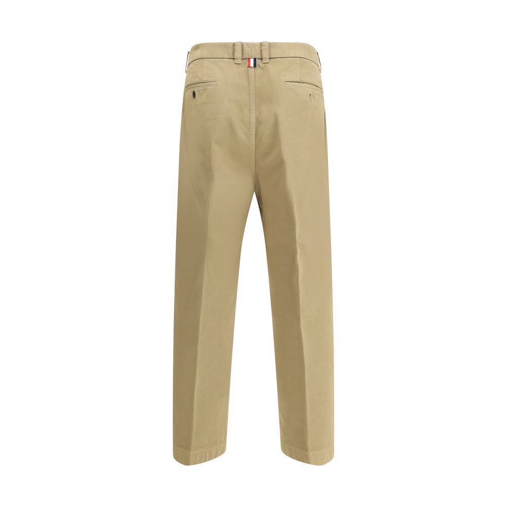Pantaloni din bumbac Thom Browne