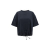 Fabiana Filippi Silk detail T-shirt