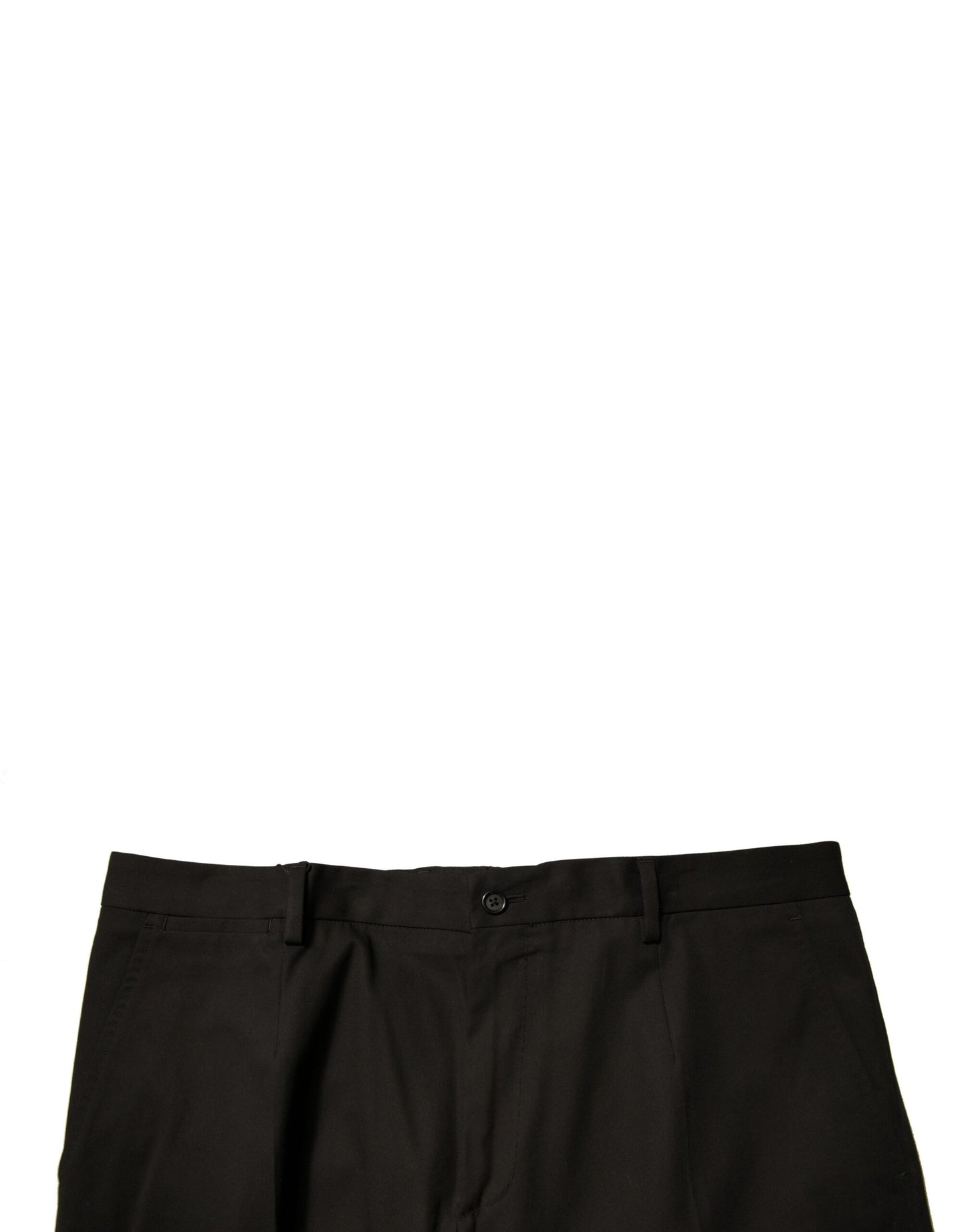 Dolce & Gabbana Pantaloni cargo casual negri din bumbac pentru bărbați