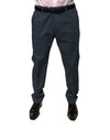Pantaloni eleganți skinny din bumbac elastic, albastru închis, Dolce & Gabbana, pentru bărbați