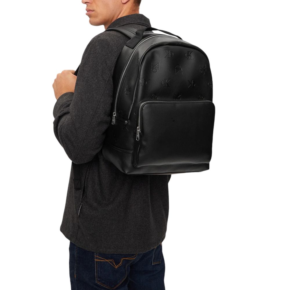 Rucsac Calvin Klein Jeans negru din polietilenă