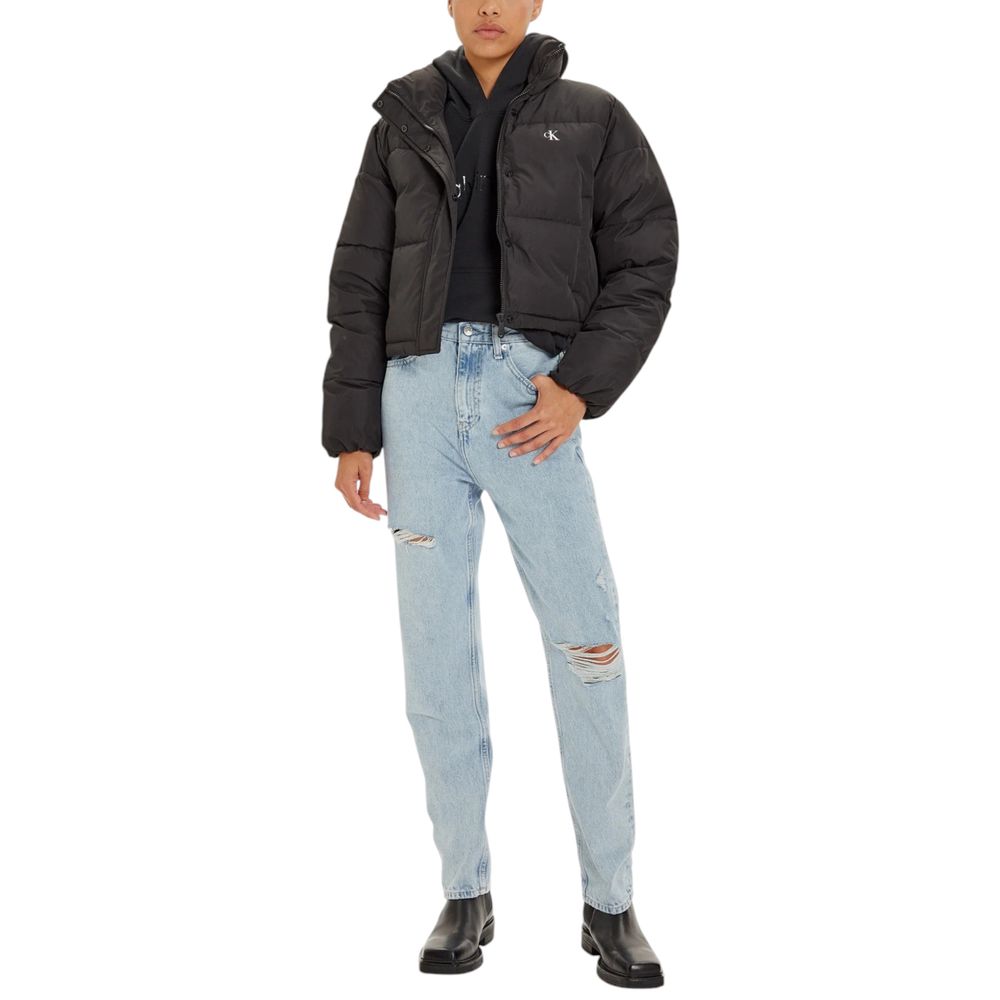 Jachete și palton Calvin Klein Jeans negre din poliester