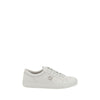 Fendi White Calf Leather Bos Taurus Athletic Sneakers
