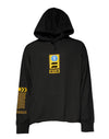 Pulover Dolce & Gabbana cu glugă din bumbac negru și logo DG Shield