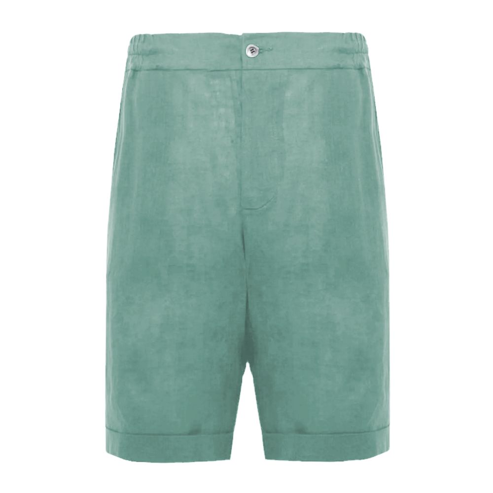 Pantaloni scurți Alpha Studio Green Linen