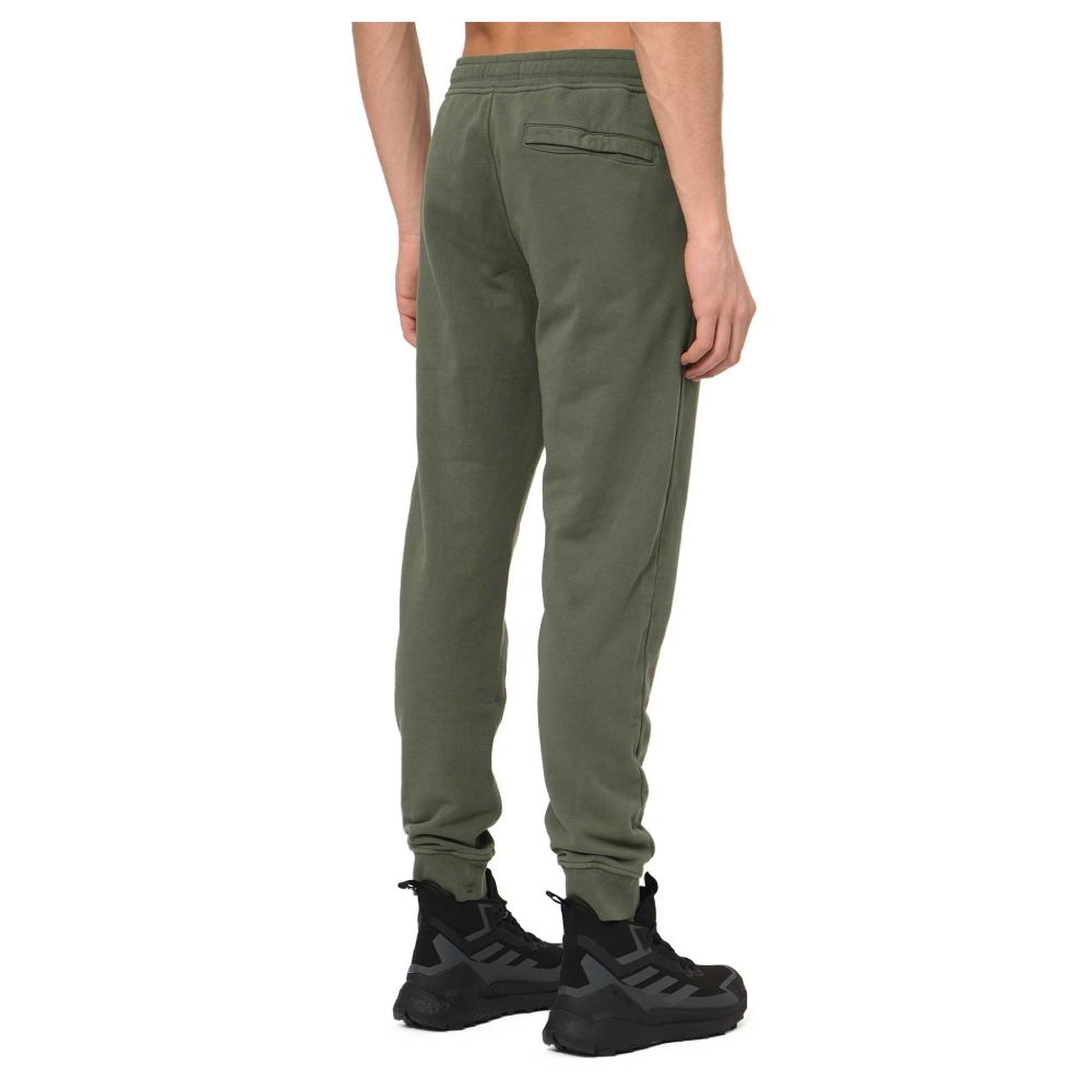 Pantaloni Stone Island bej din bumbac pentru bărbați
