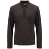 Corneliani Gray Wool Polo Shirt