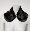 Dolce & Gabbana Black Fur Shawl Neck Wrap Cover Collar Scarf