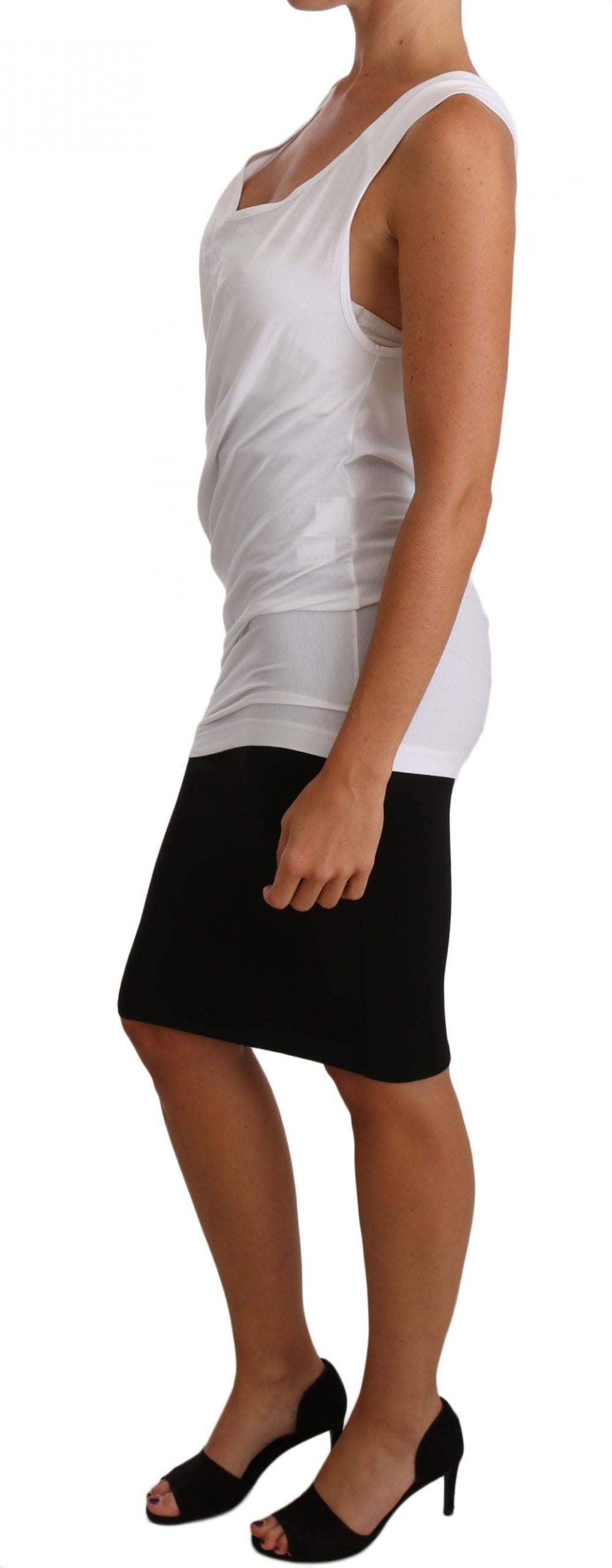 Tricou Cavalli alb cu imprimeu CAVALLI