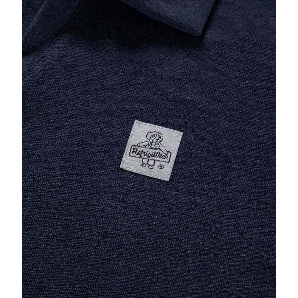 Refrigiwear Blue Cotton Polo Shirt