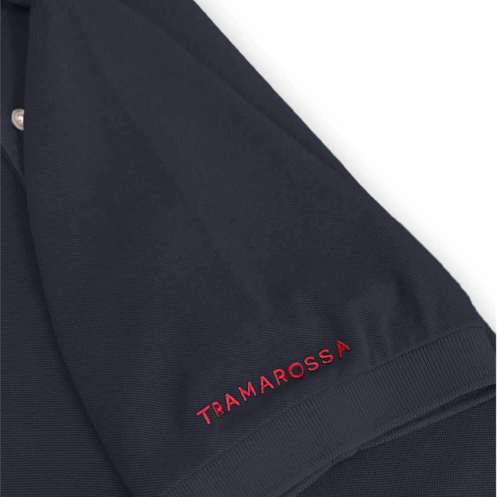 Tramarossa Blue Cotton Polo Shirt
