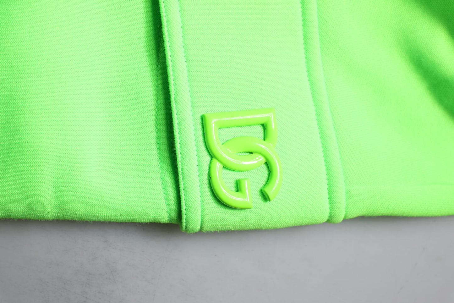 Dolce & Gabbana Pantaloni de trening cargo verde neon pentru bărbați