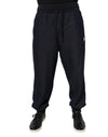 Dolce & Gabbana Pantaloni sport negri jacquard pentru bărbați