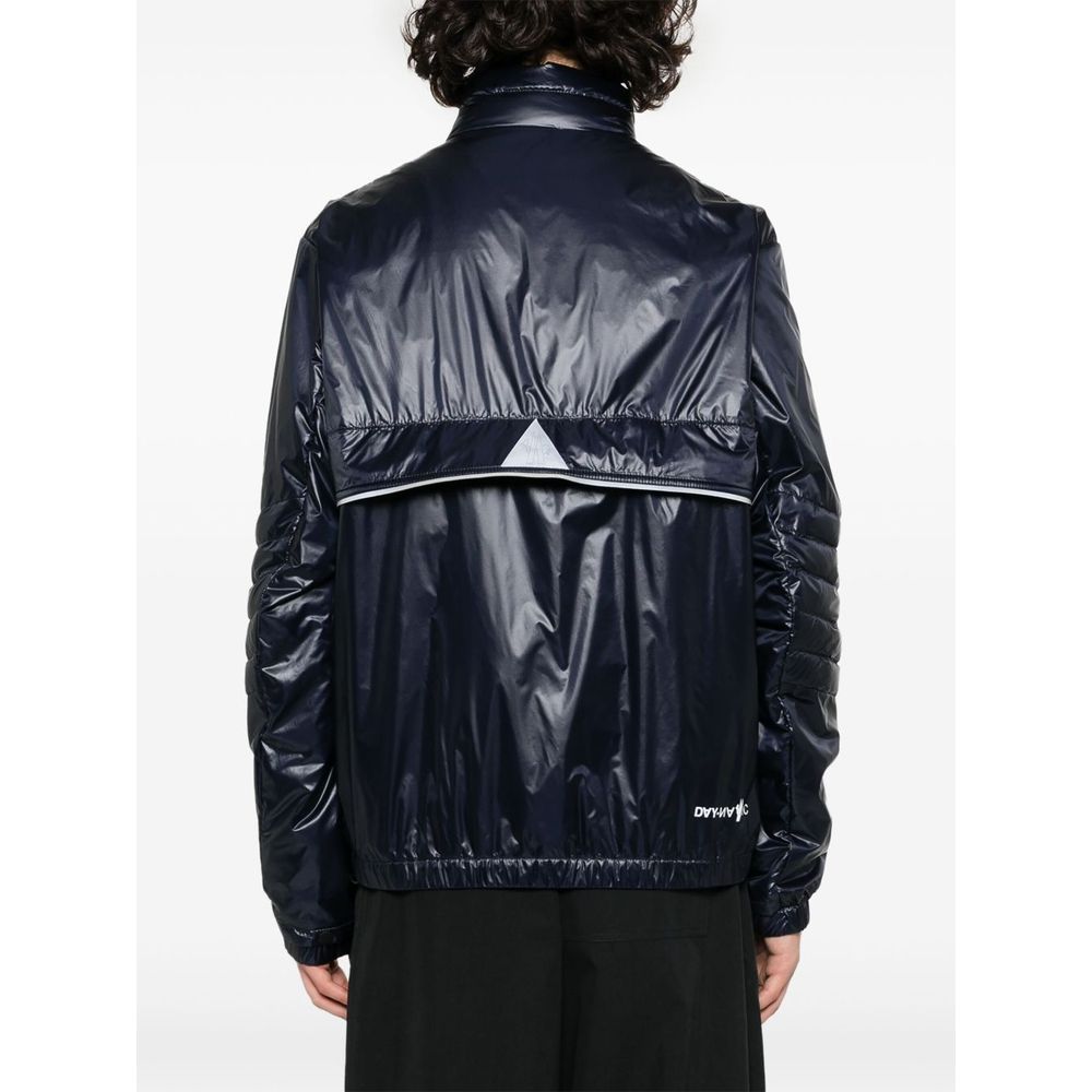 Geacă Moncler albastră din poliamidă pentru bărbați