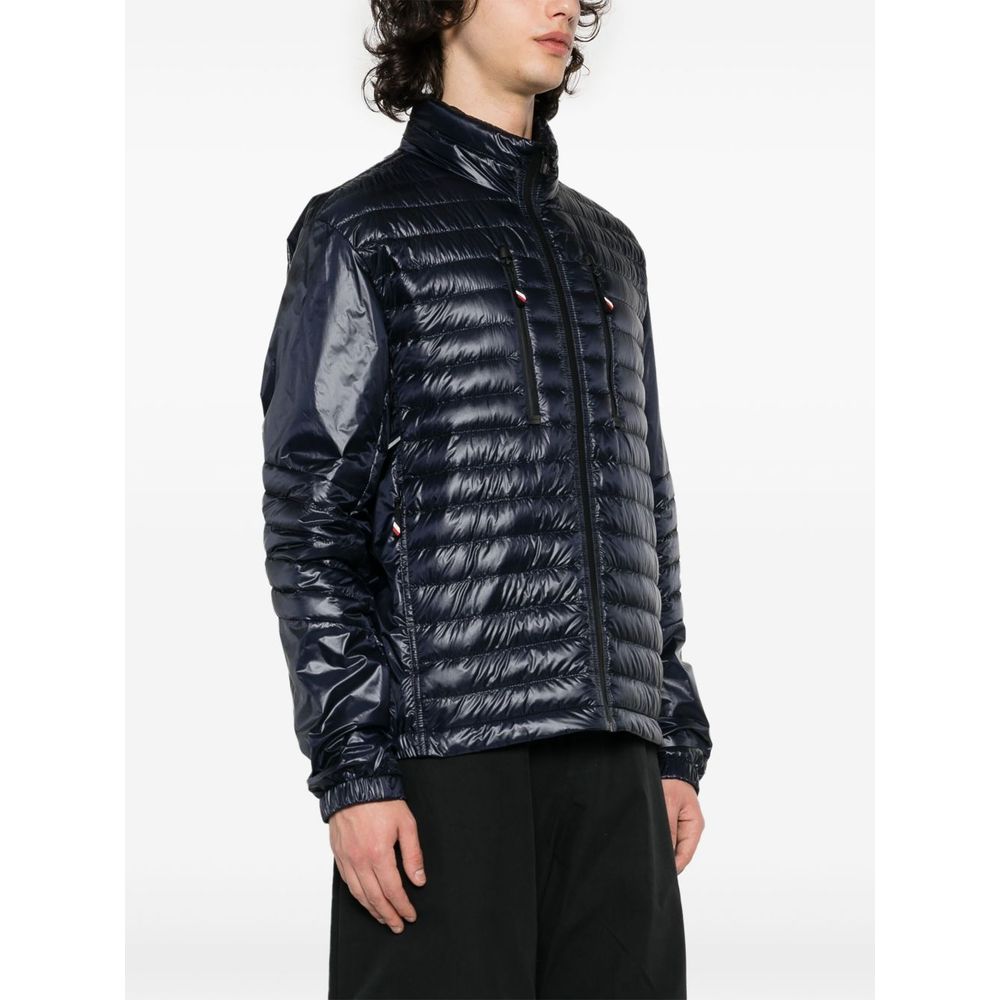 Geacă Moncler albastră din poliamidă pentru bărbați