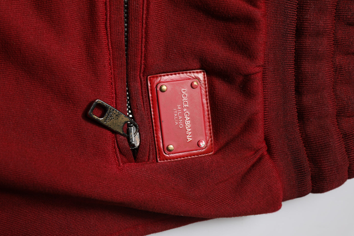 Pantaloni scurți Dolce & Gabbana Maroon Rip Style Bermuda