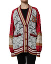 Dolce & Gabbana Multicolor Floral Lace Cardigan Sweater