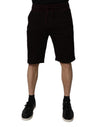 Dolce & Gabbana Maroon Cotton Sweatshorts Men Bermuda Shorts