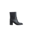Burberry Black Leather Ankle Boots