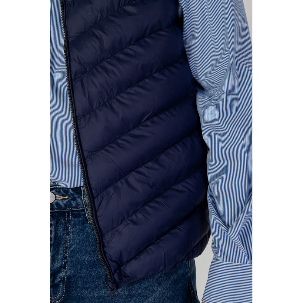 Jachetă fără mâneci din poliamidă albastră US POLO ASSN.