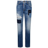 Blugi slim fit Dsquared² albaștri din bumbac pentru bărbați