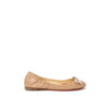 Christian Louboutin Beige Patent Leather Flat Shoe