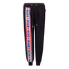 Pantaloni sport negri din bumbac GCDS