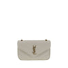 Saint Laurent White Lamb Ovis Aries Aries Shoulder Bag