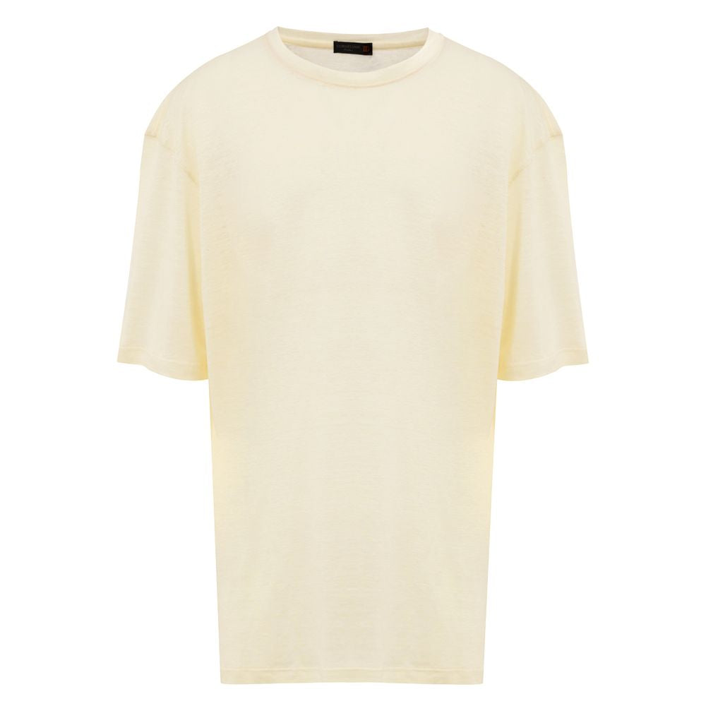Tricou Corneliani galben din in