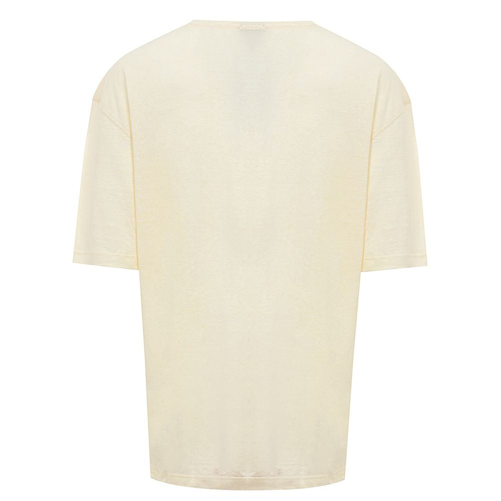 Tricou Corneliani galben din in