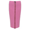 Tom Ford Pink Wool Midi Skirt