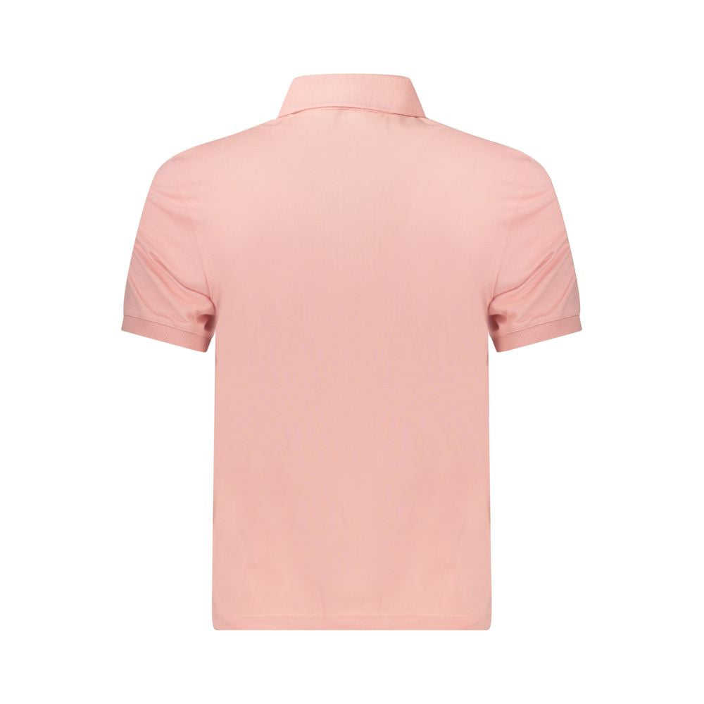 K-WAY Pink Cotton Men Polo Shirt